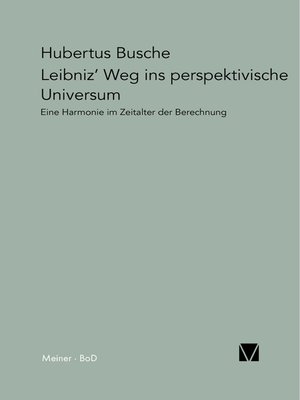 cover image of Leibniz' Weg ins perspektivische Universum